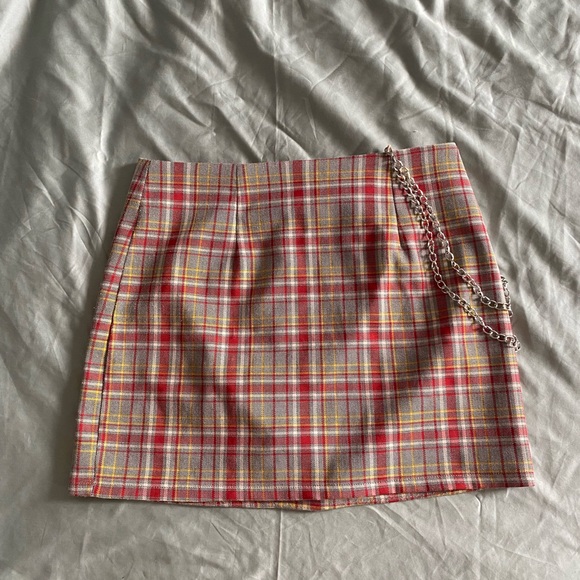 Dolls Kill Dresses & Skirts - Dollskill - Plaid Skirt w/ Chain
